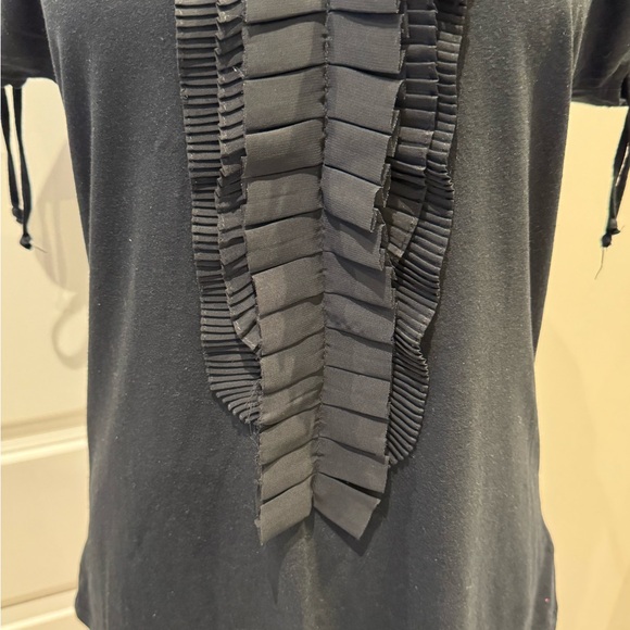 GAP Black Ruffled Blouse, size M - Picture 3 of 8